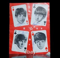Beatles 1964 Signed Tour Book Lennon McCartney Harrison Starr All 4