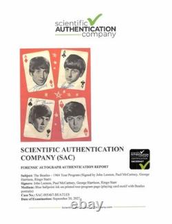 Beatles 1964 Signed Tour Book Lennon McCartney Harrison Starr All 4