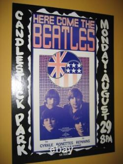 Beatles 1966 Candlestick Poster John Lennon Paul McCartney Fillmore Artist