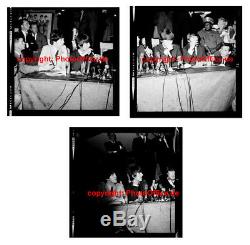 Beatles 3 original b/w 6 x 6 Negatives with full copyrights John Lennon, concert