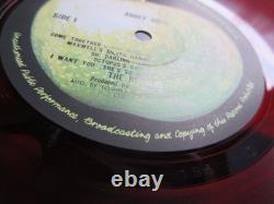 Beatles Abbey Road Japan Later Red Vinyl LP AP-8815 John Lennon Paul McCartney