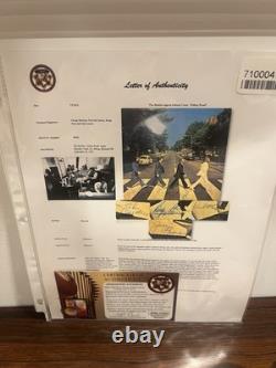 Beatles Abbey Road Signed Lennon McCartney Harrison Starr Autographs