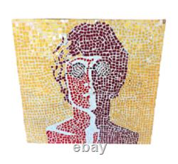 Beatles Art Artwork Looks like John Lennon Portrait Tile Mosaic on Board 2ft