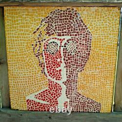 Beatles Art Artwork Looks like John Lennon Portrait Tile Mosaic on Board 2ft