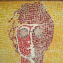 Beatles Art Artwork Looks like John Lennon Portrait Tile Mosaic on Board 2ft