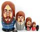 Beatles Babushka dolls John Lennon Paul McCartney George Harrison Ringo Starr 5