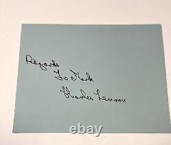 Beatles Charles Lennon Signed Autograph Paper (John's Uncle Charlie)