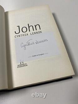 Beatles Cynthia Lennon Signed Autographed'John' Book Mint Rare