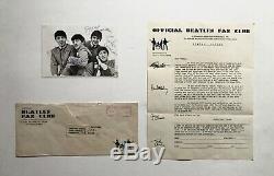 Beatles Fan Club John Lennon, Paul Mccartney, George Harrison, Ringo Signed Lot