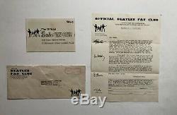 Beatles Fan Club John Lennon, Paul Mccartney, George Harrison, Ringo Signed Lot