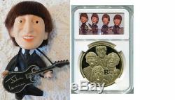 Beatles JOHN LENNON 1964 Remco Soft Body Doll with Box and Gold Medal Case