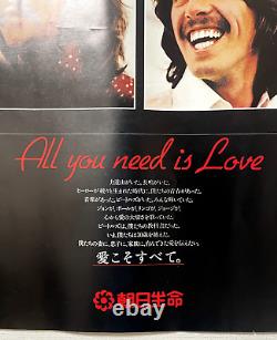Beatles Japan B2 Poster / RARE ASAHI SEIMEI / Tosiba / LET IT BE / JOHN LENNON