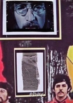 Beatles John Lennon 1967 Worn Clothing Strawberry Field Film Display