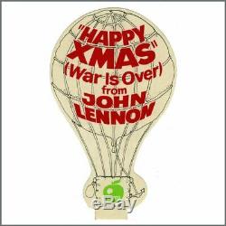 Beatles John Lennon 1972 Apple Records Happy Xmas War Is Over Promo Sticker (UK)