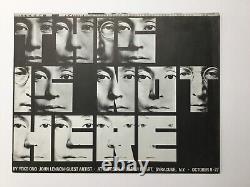 Beatles John Lennon And Yoko Ono This Is Not Here Museum Poster 1971 Syracuse NY