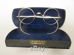 Beatles John Lennon Antique Vintage Genuine B & L Windsor Eyeglasses Xlt Cond