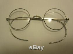 Beatles John Lennon Antique Vintage Genuine Windsor Eyeglasses Rare White Gold