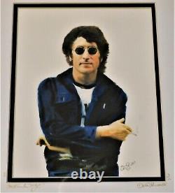 Beatles John Lennon Custom Signed Art SOMETIME IN NYC 2005 David Pucciarelli