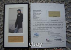 Beatles John Lennon Cut Signature Signed Autographed Display Certified JSA