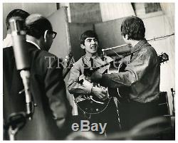 Beatles John Lennon George Harrison 1963 Vintage EMI Studios Dezo Hoffman Photo