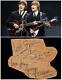 Beatles John Lennon & George Harrison SIGNED Sheet with Vintage 1963 Signatures