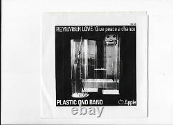 Beatles John Lennon Give Peace A Chance/remember Love Sleeve & Vinyl Mint