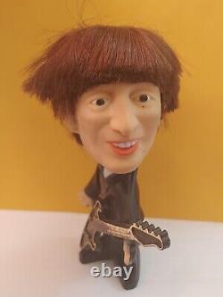 Beatles John Lennon Hard Body Remco Seltaeb Doll 1964 With Guitar