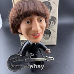 Beatles John Lennon Hard Body Remco Seltaeb Doll 1964 With Guitar
