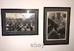 Beatles John Lennon Memorabilia 2 Original Photographs 1980 NYC Vigil / Memorial