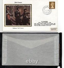 Beatles John Lennon Memorial Colorano Silk Cachet Envelop, December 9, 1980