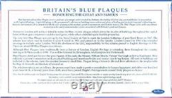 Beatles John Lennon Mendips Home 2000 BLUE PLAQUE Piece Plaque + Blue Magnet