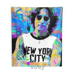 Beatles John Lennon NYC Graffiti Indoor Wall Tapestries by Stephen Chambers