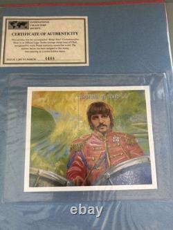 Beatles John Lennon Official ICS Stamp Binder Chad Tanzania Worldwide MNH COAs
