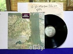 Beatles John Lennon PLASTIC ONO BAND 1970 Apple Shrink BLUE TITLES HYPE STICKER