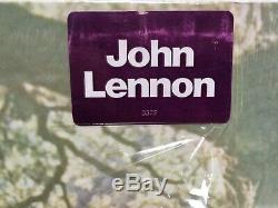 Beatles John Lennon PLASTIC ONO BAND 1970 Apple Shrink BLUE TITLES HYPE STICKER