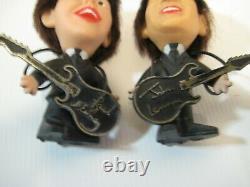 Beatles John Lennon & Paul McCartney Soft Body Remco Nems Doll with orig. Guitars
