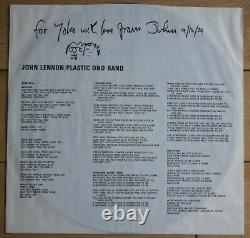 Beatles John Lennon Plastic Ono Band USA First Press in Shrink Mint