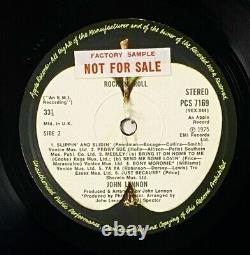 Beatles John Lennon Rock'N' Roll Demo Promo Factory Sample U. K. LP Rare Mint