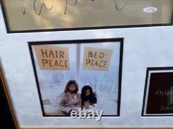 Beatles John Lennon Secretarial Drawing 1979 Decorative Item Framed Certificate