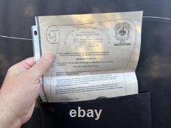 Beatles John Lennon Secretarial Drawing 1979 Decorative Item Framed Certificate