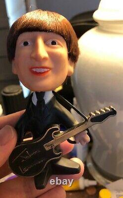 Beatles John Lennon Soft Body Remco Doll With Instrument Nice (seltaeb-1964)