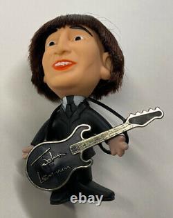 Beatles John Lennon Soft Body Remco Seltaeb Doll 1964 With Instrument Nice