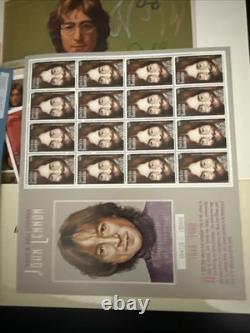 Beatles John Lennon Universal Postal Tribute Stamp Set Collection 1995 Together