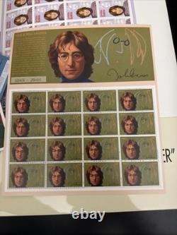 Beatles John Lennon Universal Postal Tribute Stamp Set Collection 1995 Together