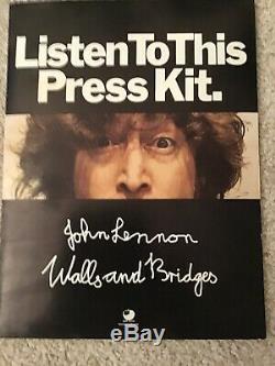 Beatles John Lennon Walls And Bridges Press Kit