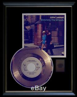 Beatles John Lennon Watching The Wheels Rare Gold Record Disc & 45 RPM Sleeve