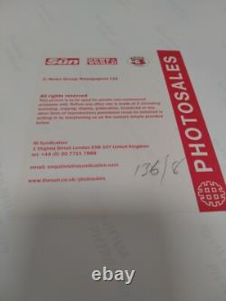 Beatles John Lennon & Yoko Arrival Heathrow 1971 The Sun Photosales vintage