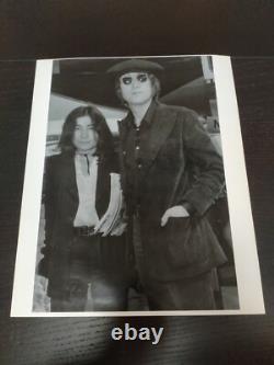 Beatles John Lennon & Yoko Arrival Heathrow 1971 The Sun Photosales vintage
