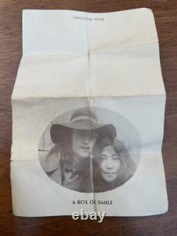 Beatles John Lennon Yoko Ono Fluxus Movement Box of Smile 1971 Bob Gruen Photo