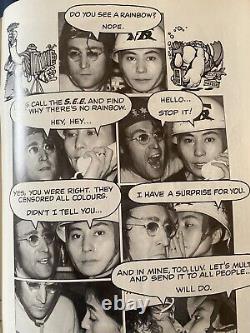 Beatles John Lennon+Yoko Ono One of a Kind Original Polaroid Photo+Magazine